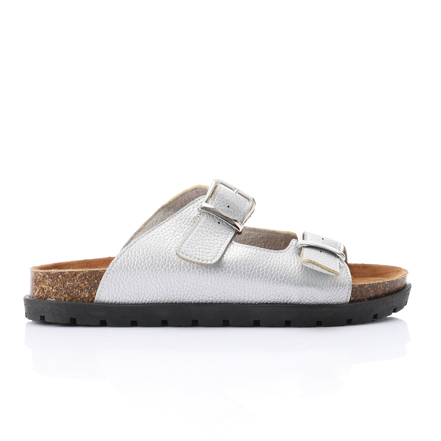 Silver Birko Sandal