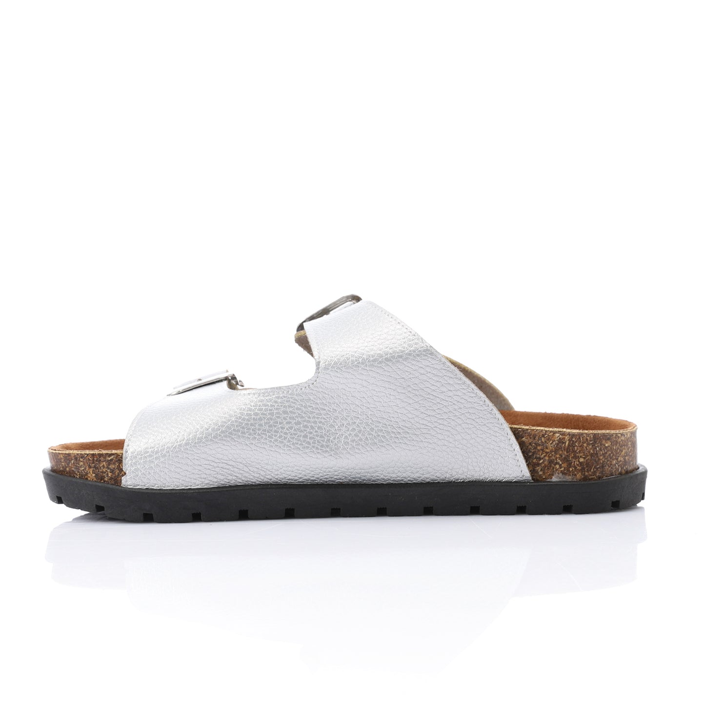 Silver Birko Sandal