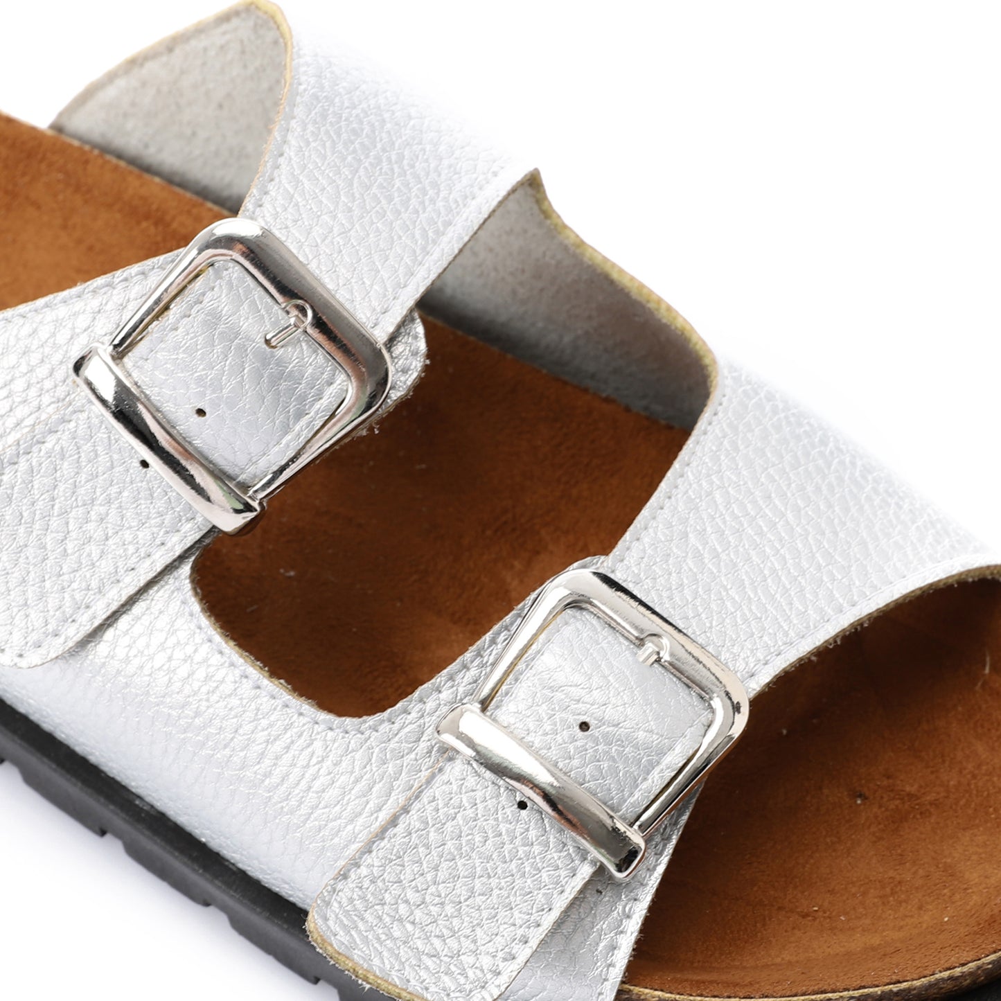 Silver Birko Sandal