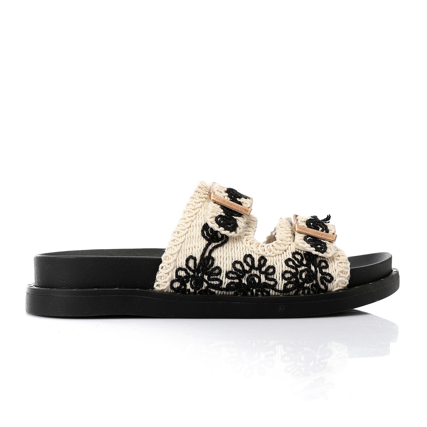 Wide Fit Fallon crochet sandals