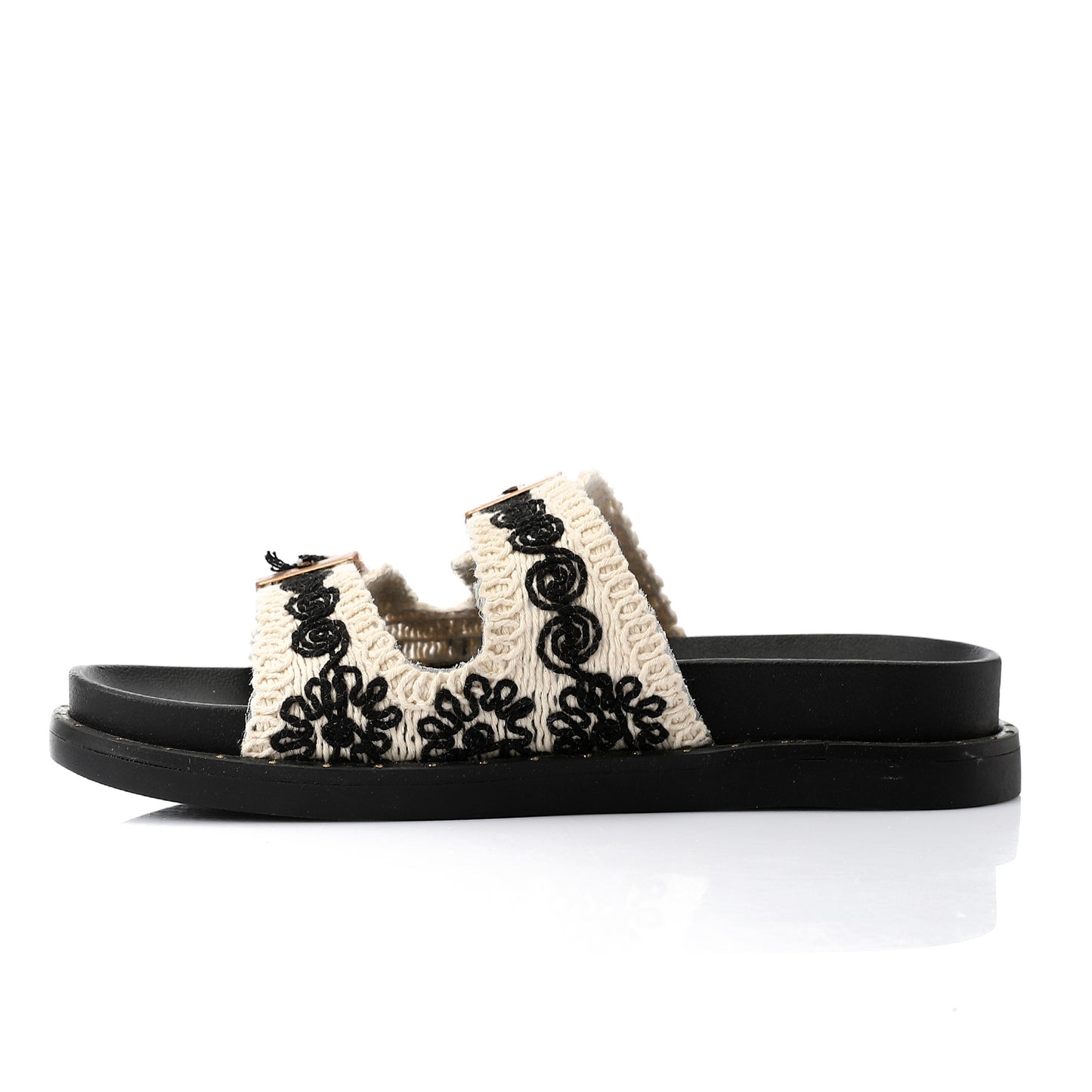 Wide Fit Fallon crochet sandals