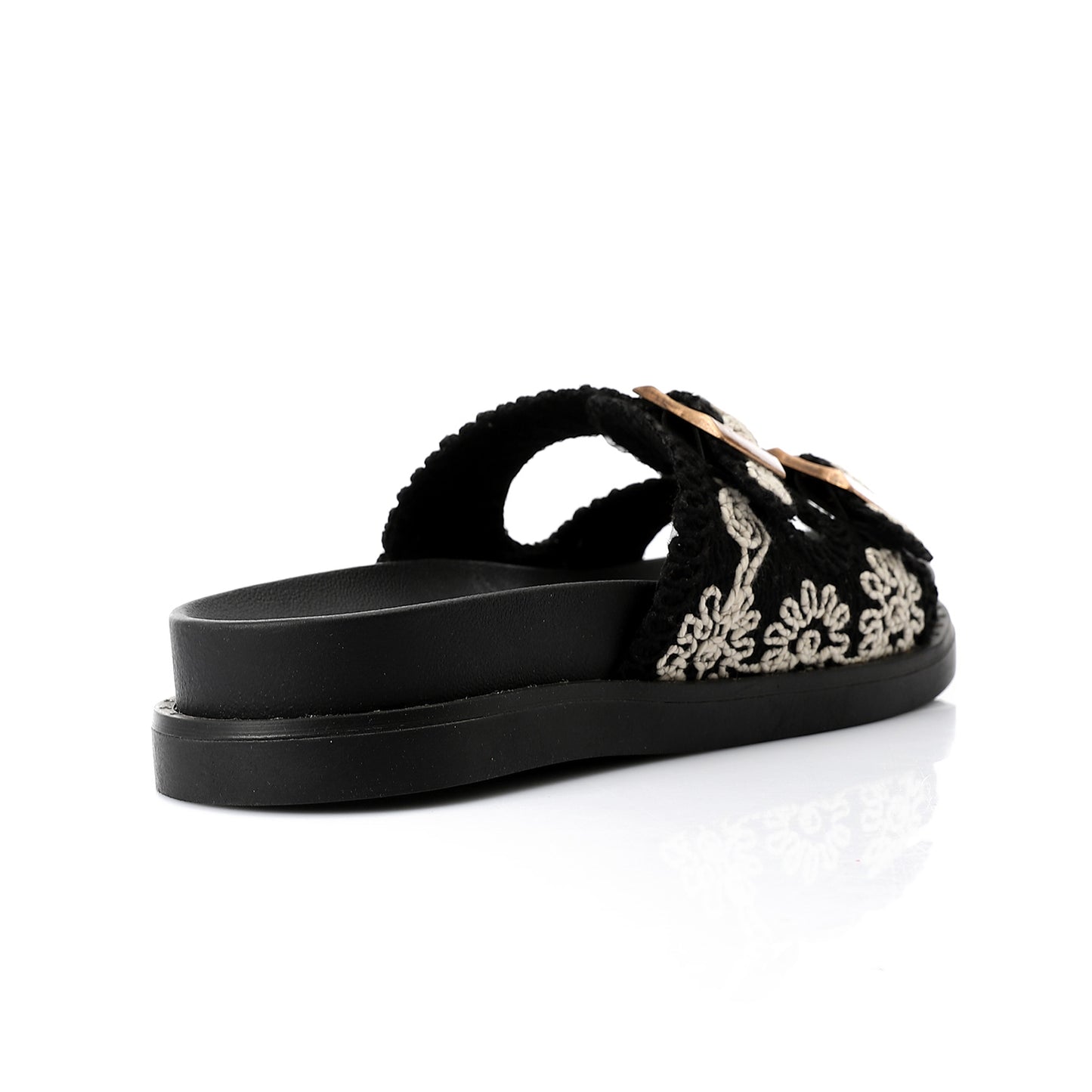 Wide Fit Fallon crochet sandals