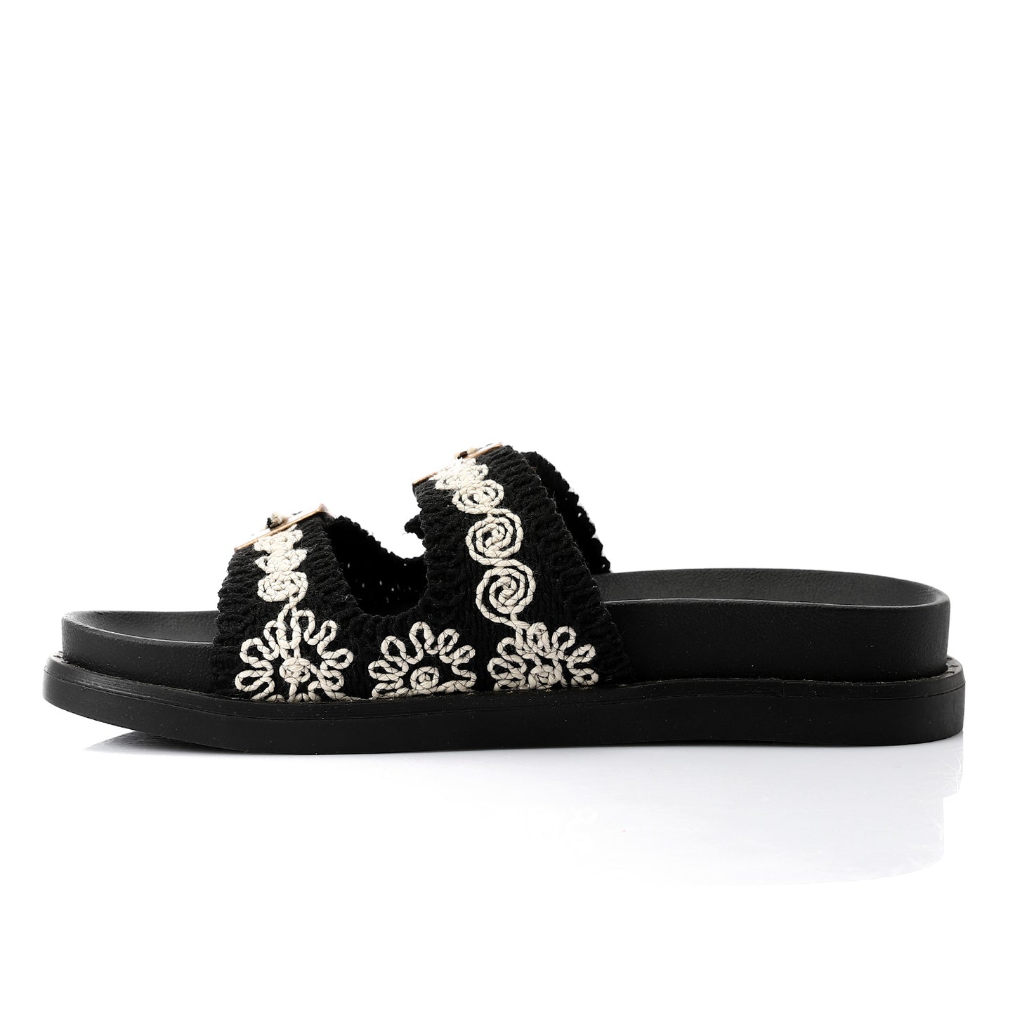 Wide Fit Fallon crochet sandals