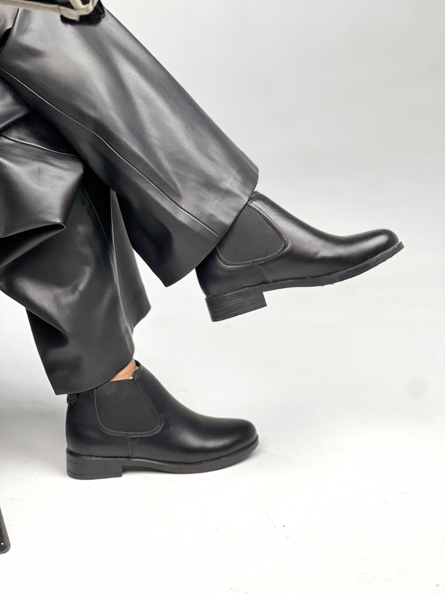 SEQWL square toe block heel ankle boots