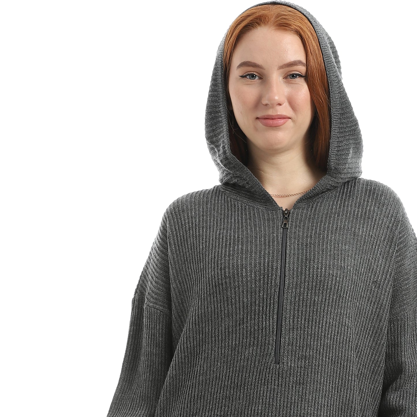 Cable Detail Midi Dress