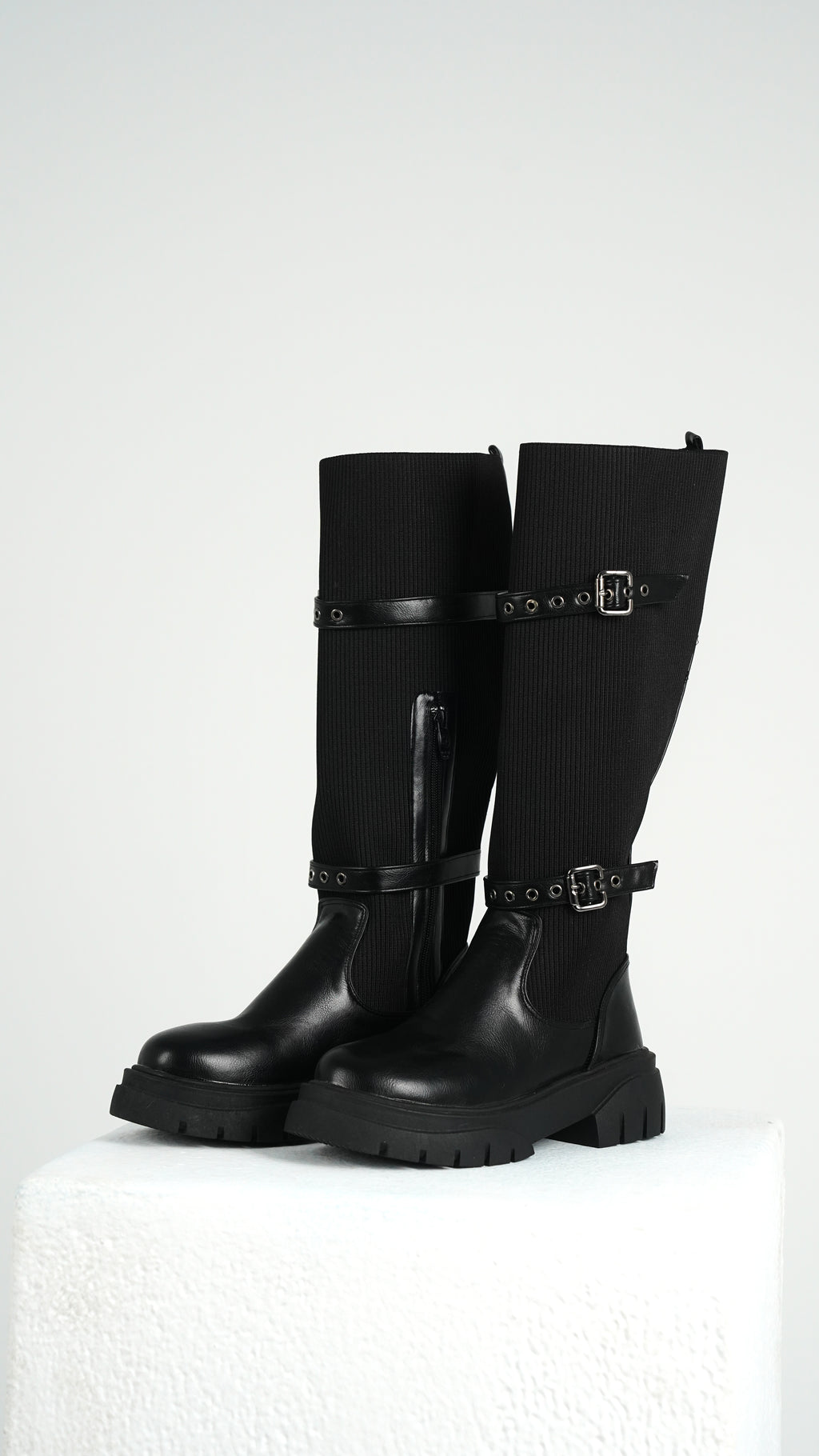 Belted Sock Boot