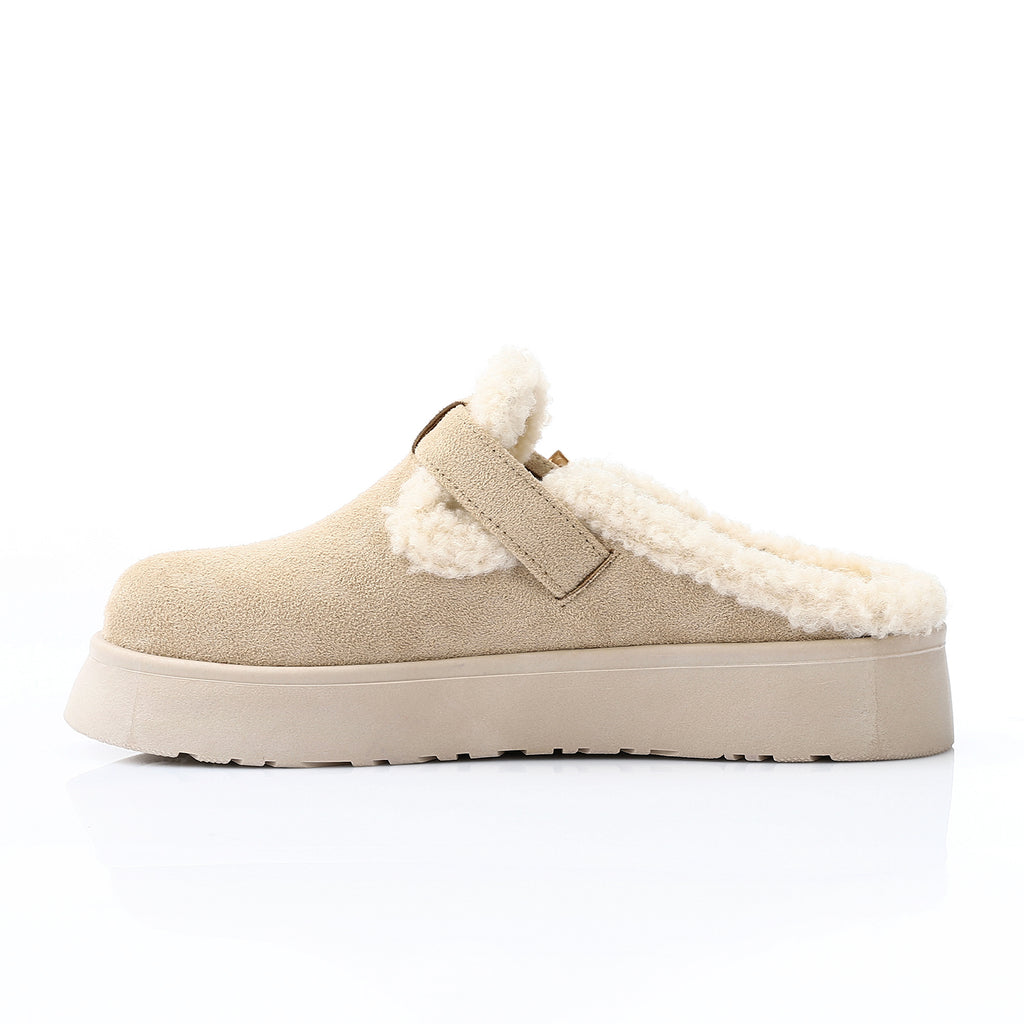 Glamorous Teddy Mules