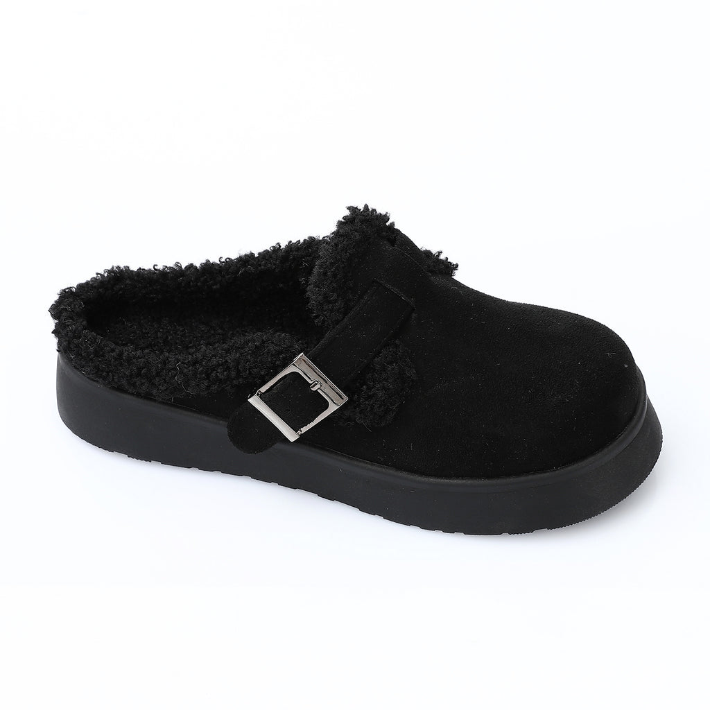 Glamorous Teddy Mules