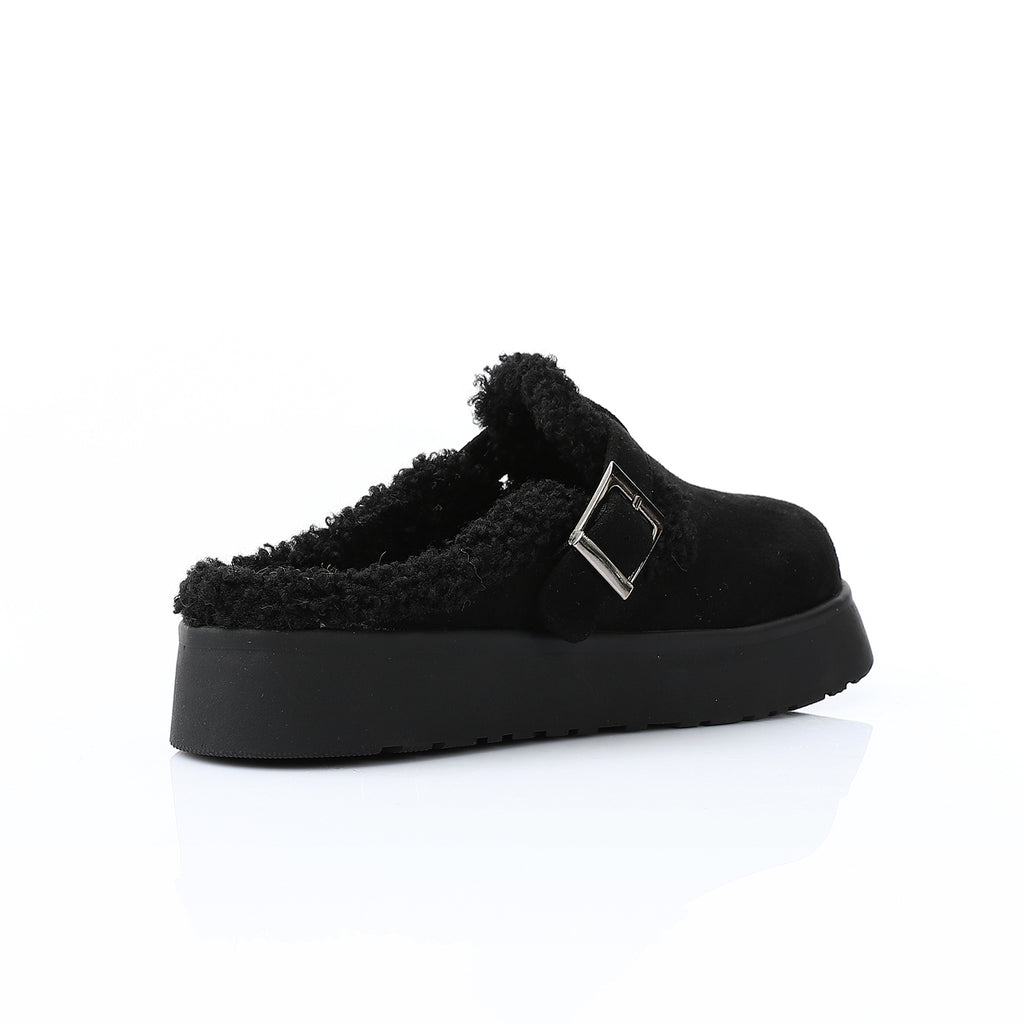 Glamorous Teddy Mules