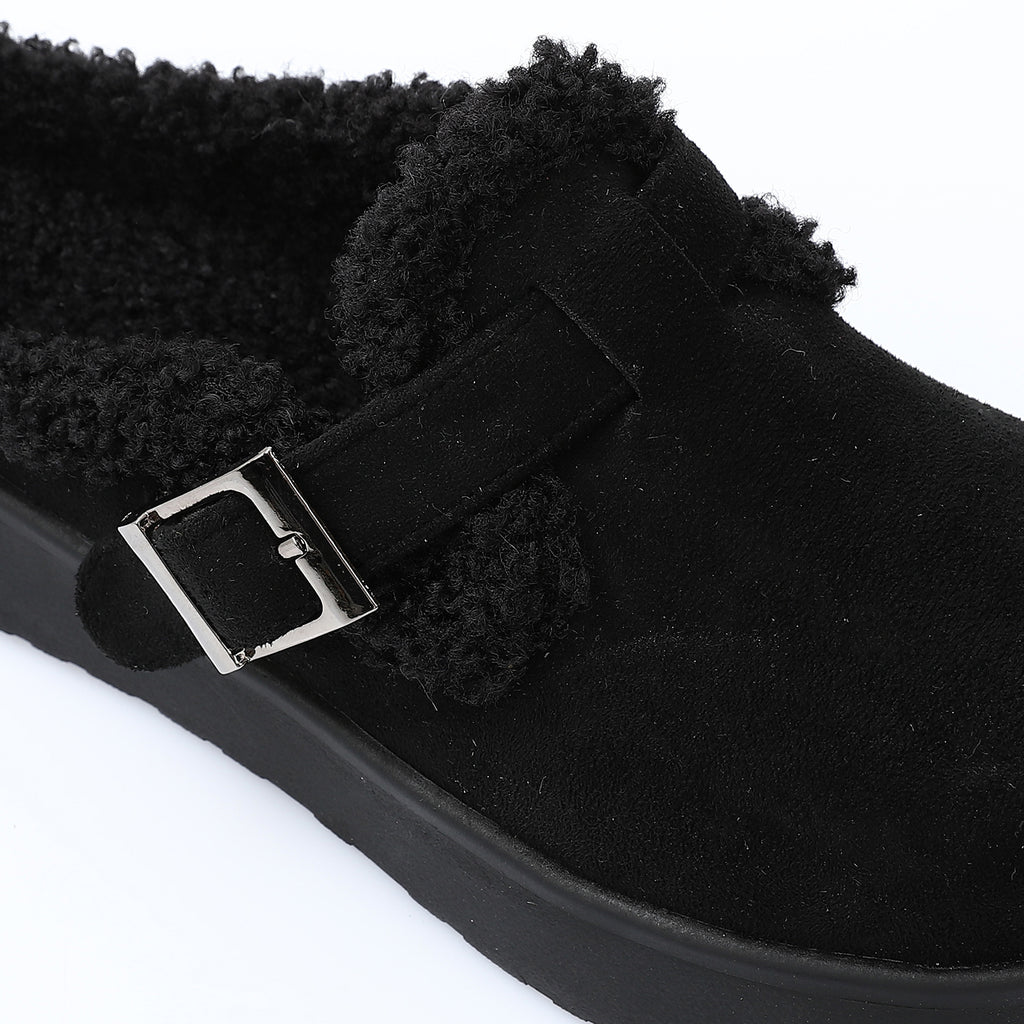Glamorous Teddy Mules