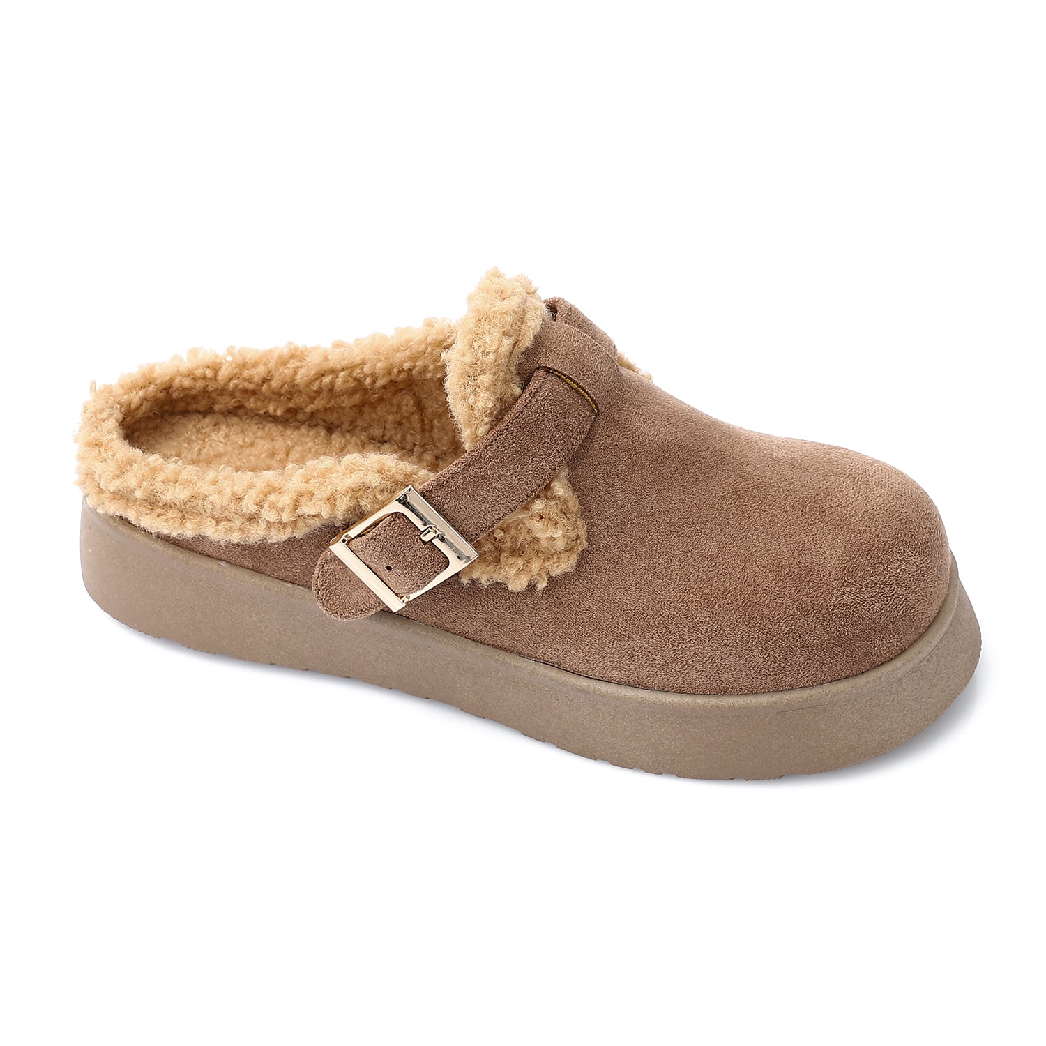Glamorous Teddy Mules