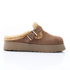 Glamorous Teddy Mules