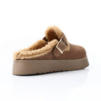 Glamorous Teddy Mules