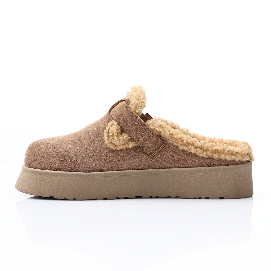 Glamorous Teddy Mules