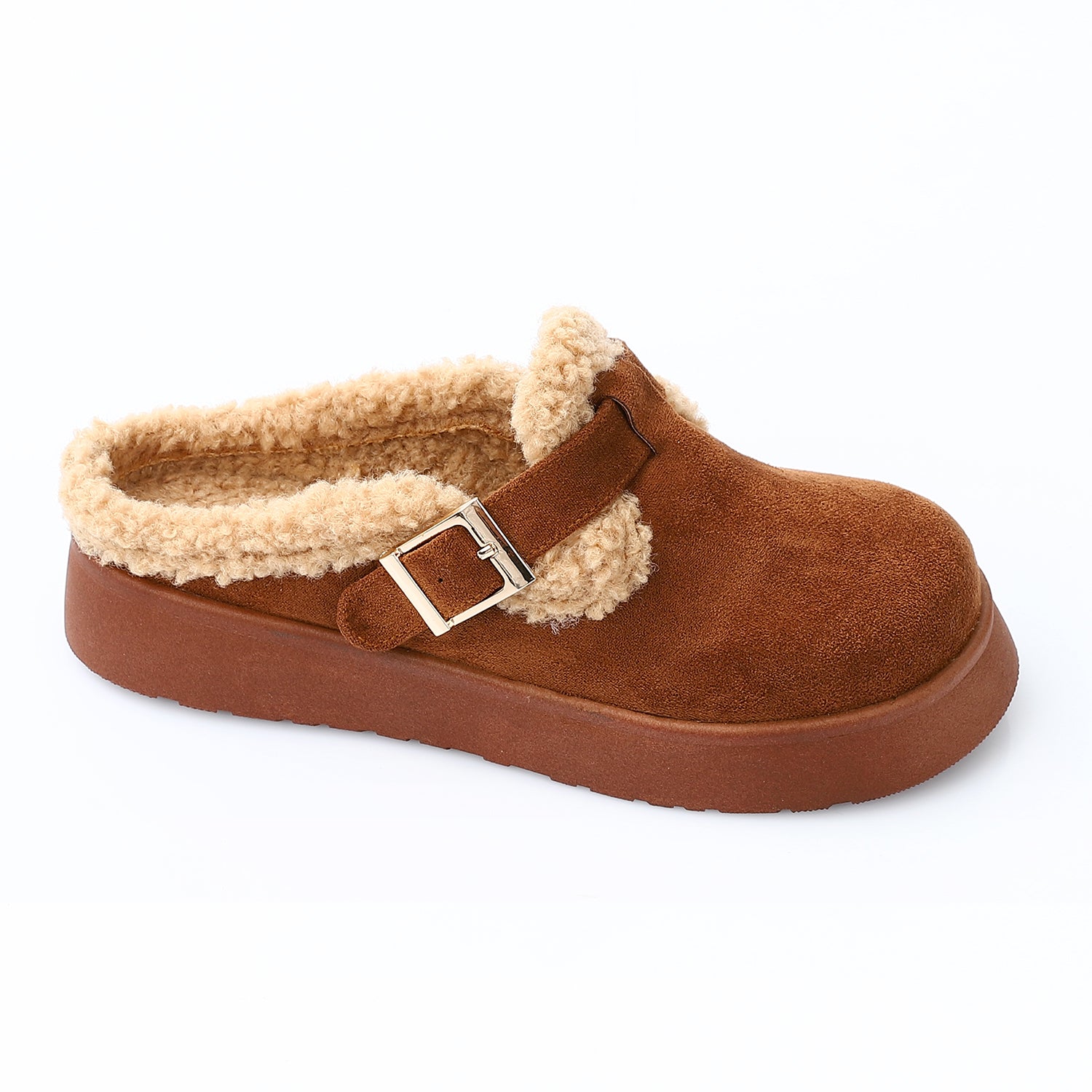 Glamorous Teddy Mules