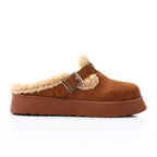 Glamorous Teddy Mules