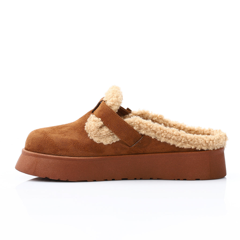 Glamorous Teddy Mules