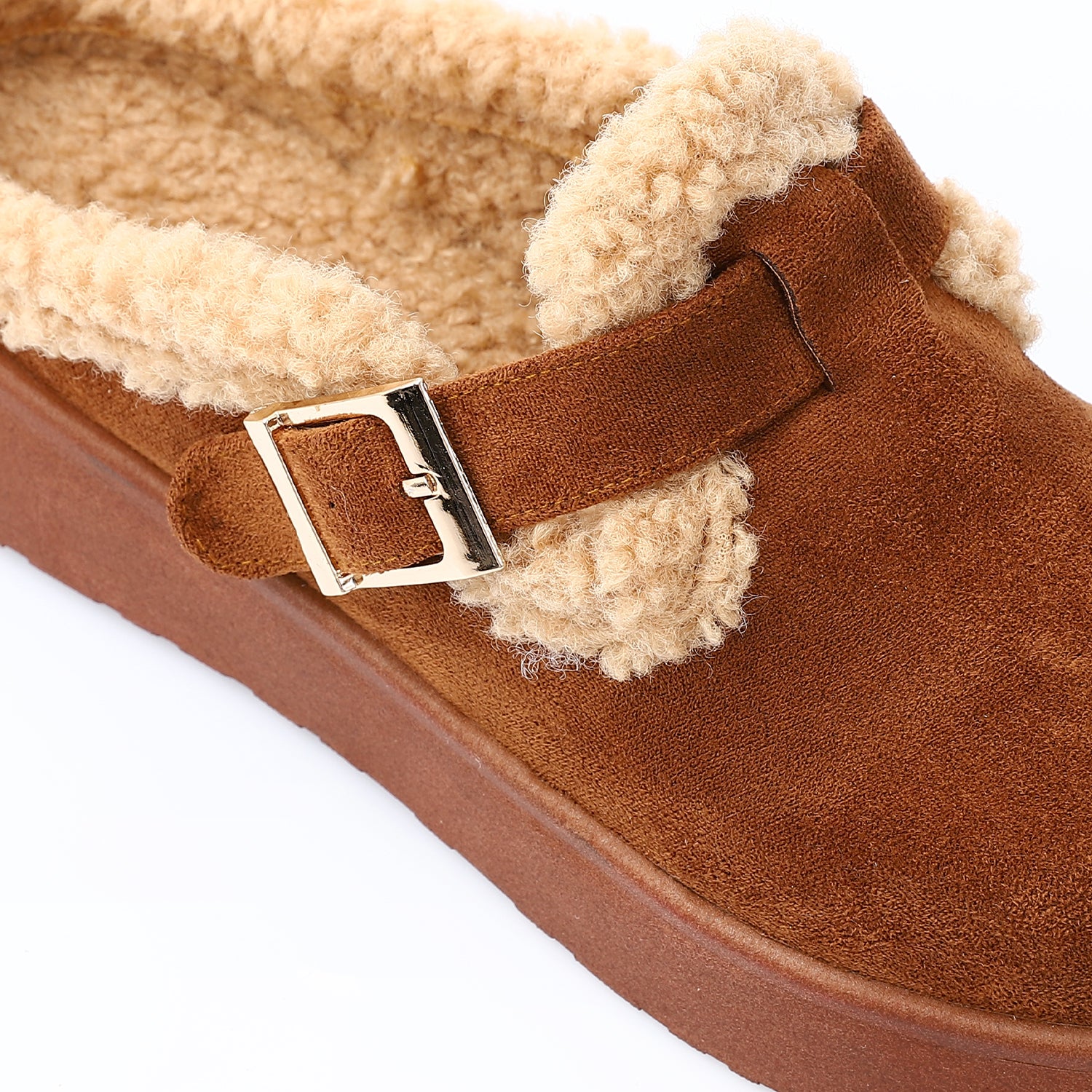Glamorous Teddy Mules
