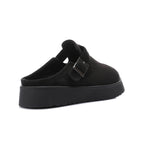 ONLY faux suede teddy lined clogs