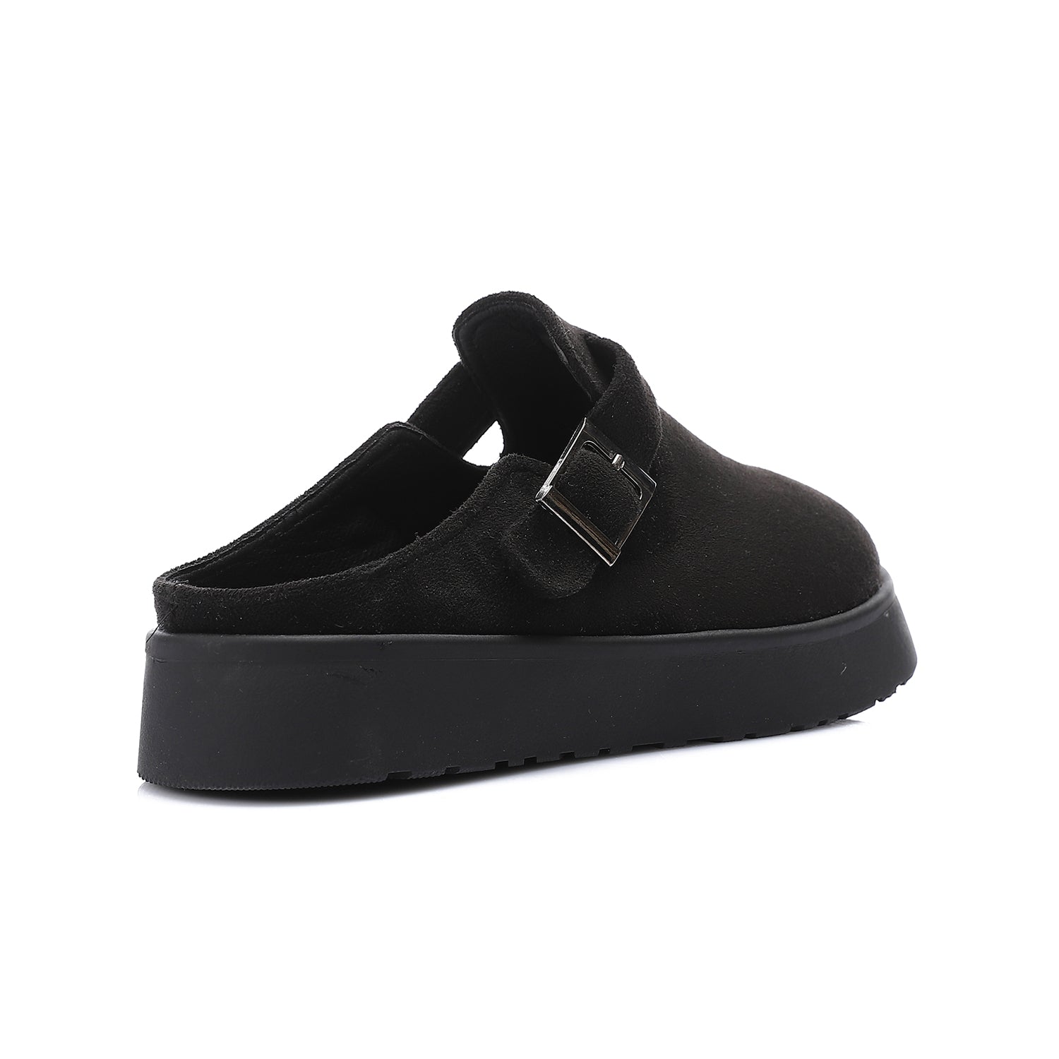 ONLY faux suede teddy lined clogs