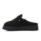 ONLY faux suede teddy lined clogs