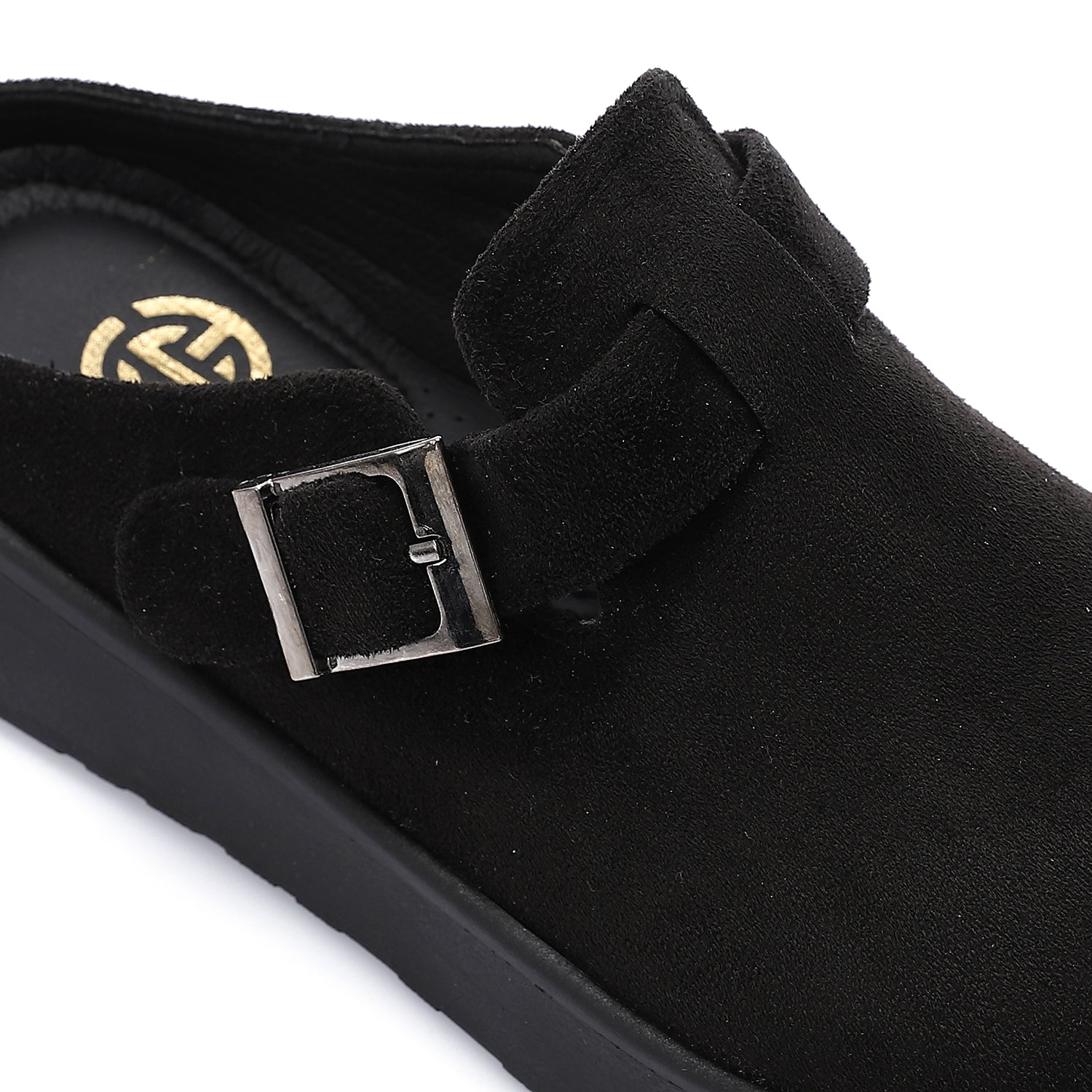 ONLY faux suede teddy lined clogs