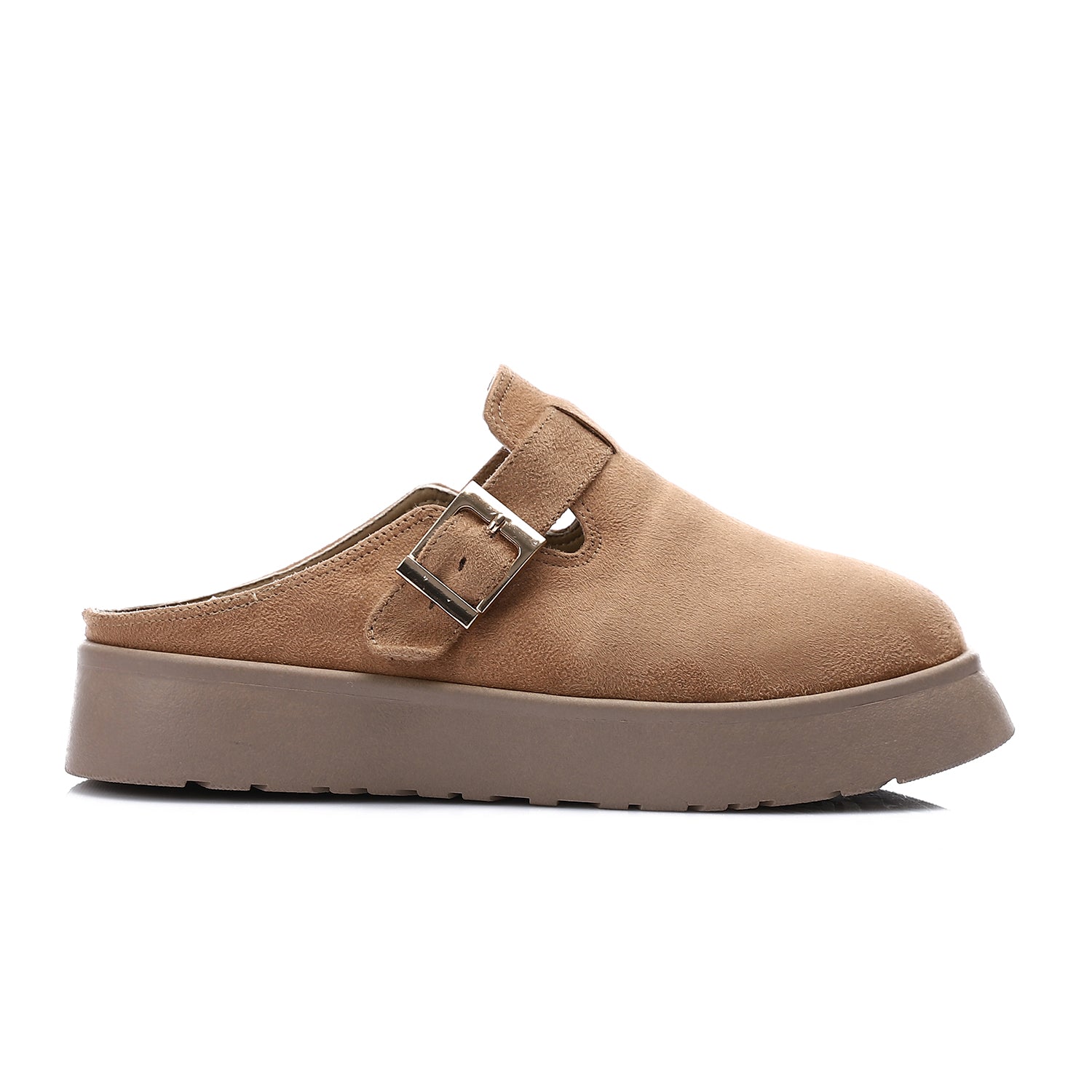 ONLY faux suede teddy lined clogs