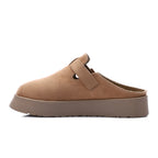 ONLY faux suede teddy lined clogs