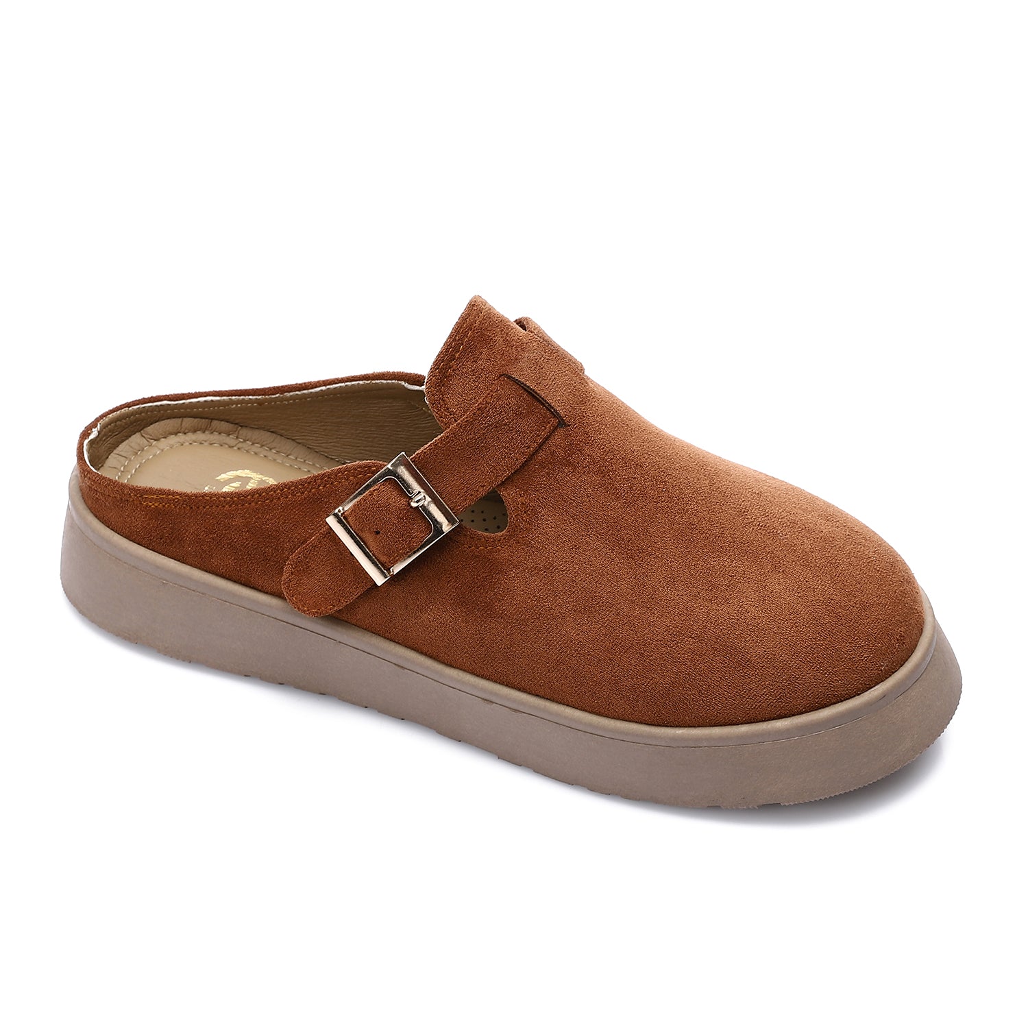 ONLY faux suede teddy lined clogs