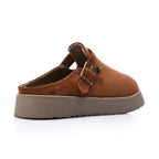 ONLY faux suede teddy lined clogs