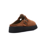 ONLY faux suede teddy lined clogs