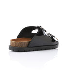 Shinny Black Birko Sandal