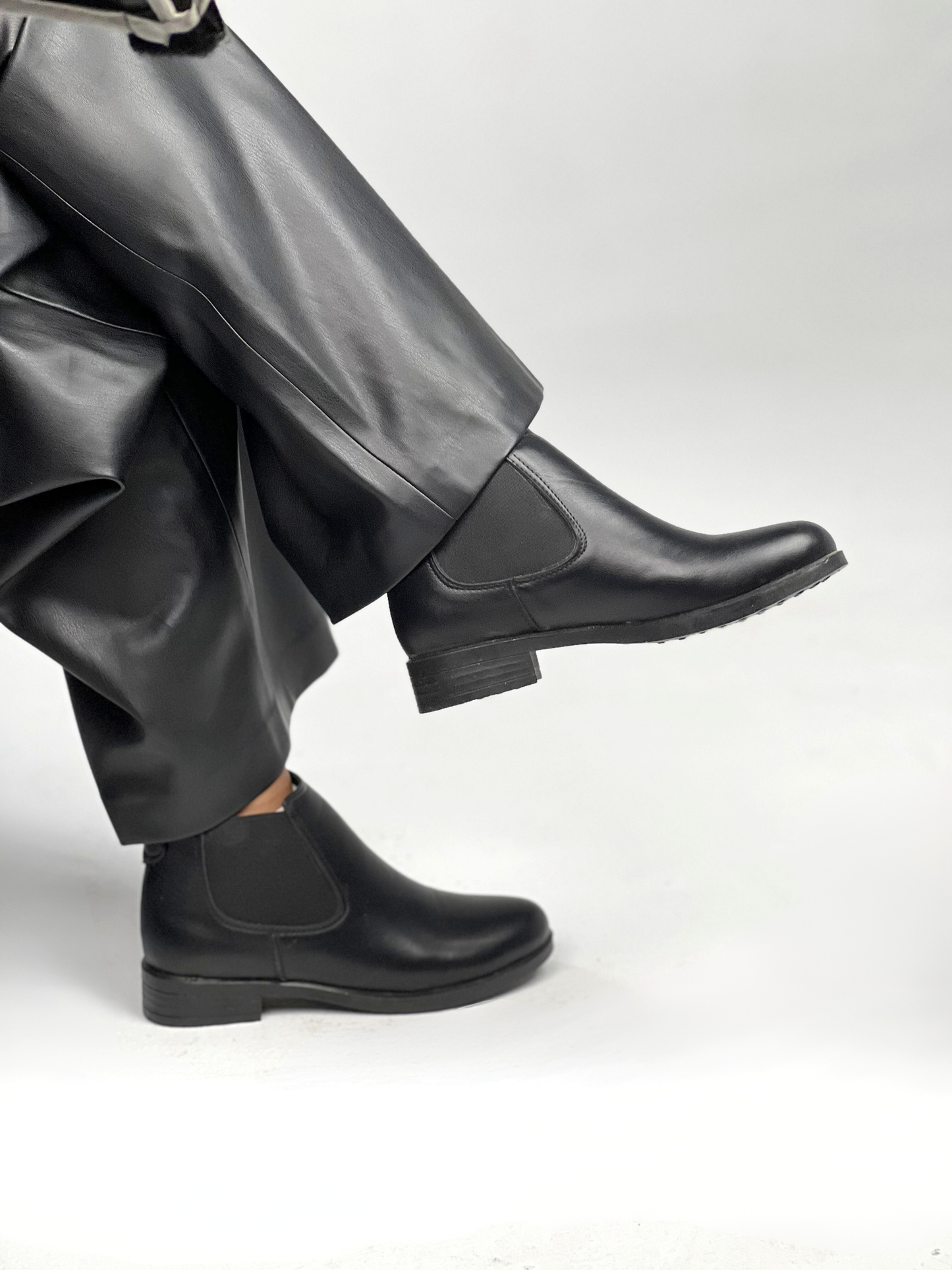 SEQWL square toe block heel ankle boots
