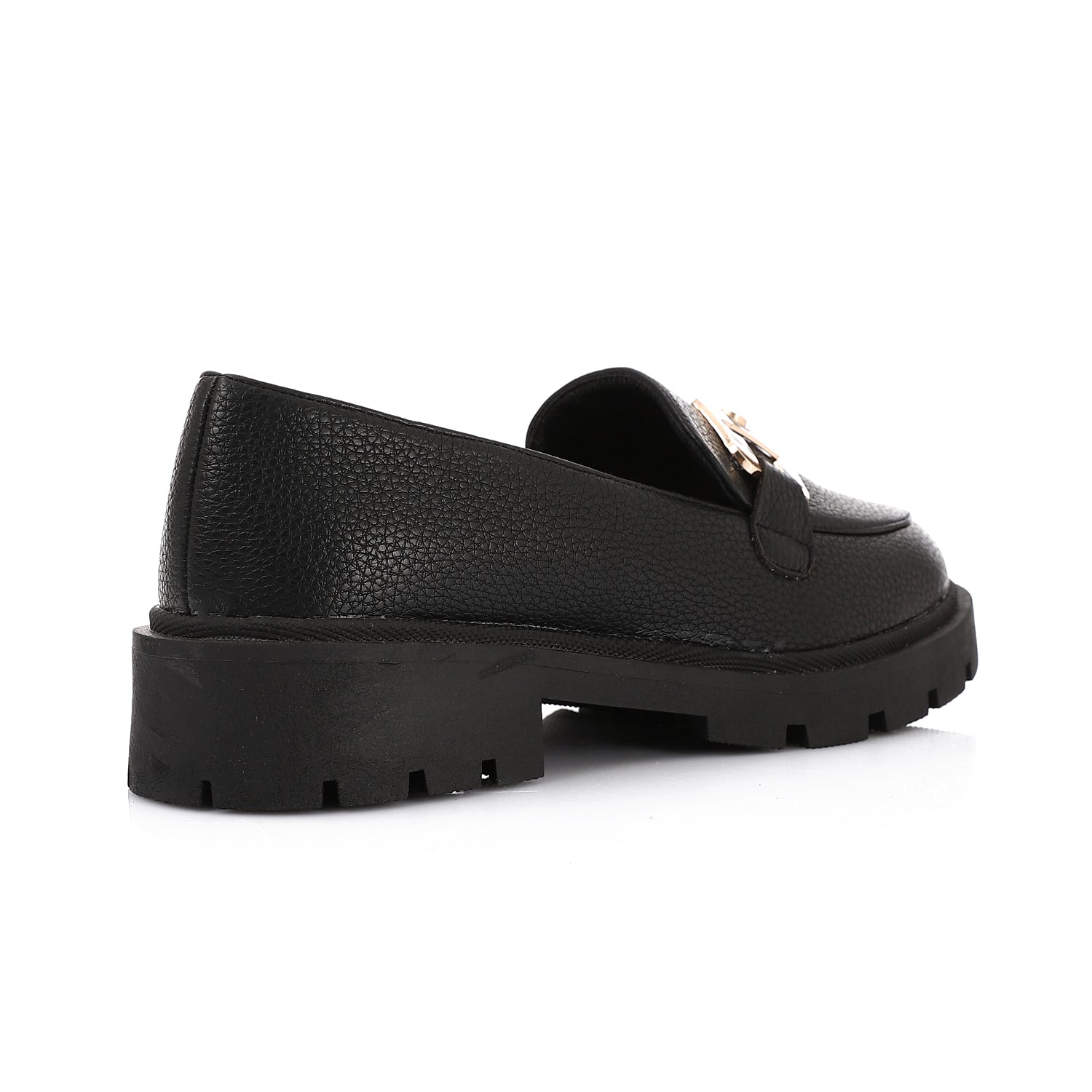 Topshop Cooper leather loafer with gold trim