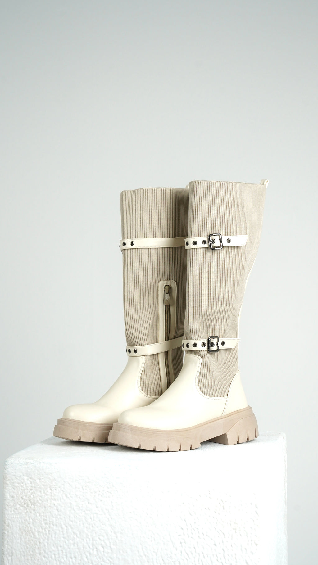 Belted Sock Boot