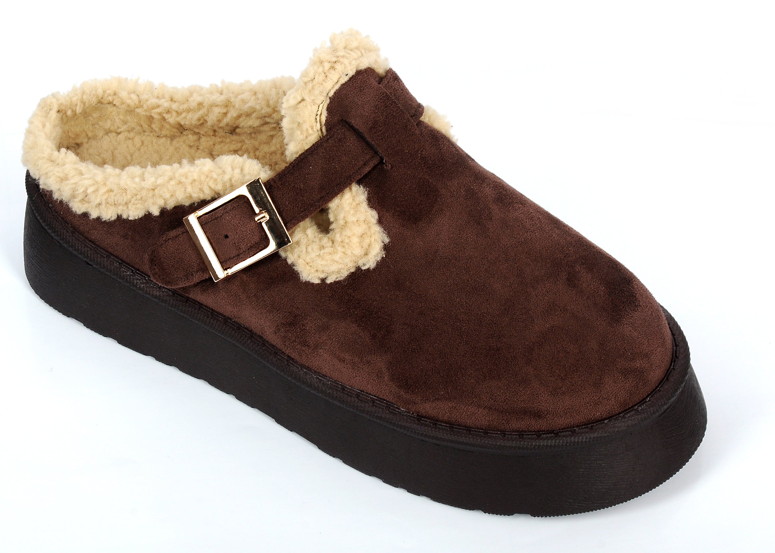 Glamorous Teddy Mules