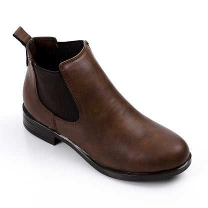 SEQWL square toe block heel ankle boots