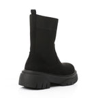 Sock Style Lug Sole Boots