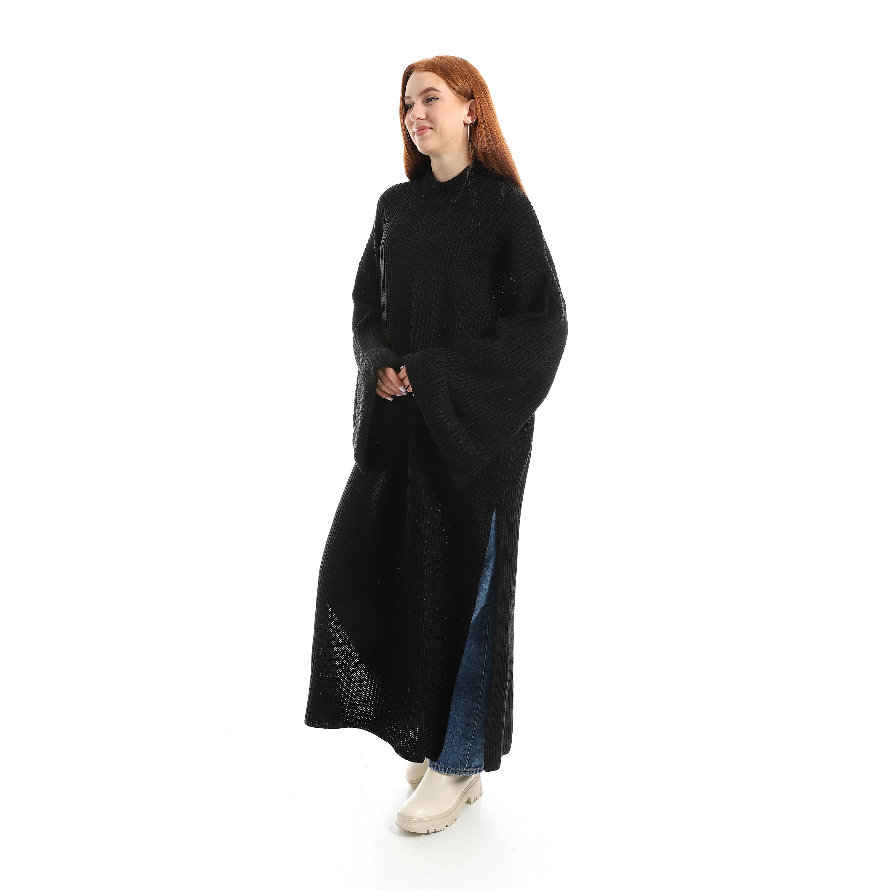 Oversized Neck Maxi Dress