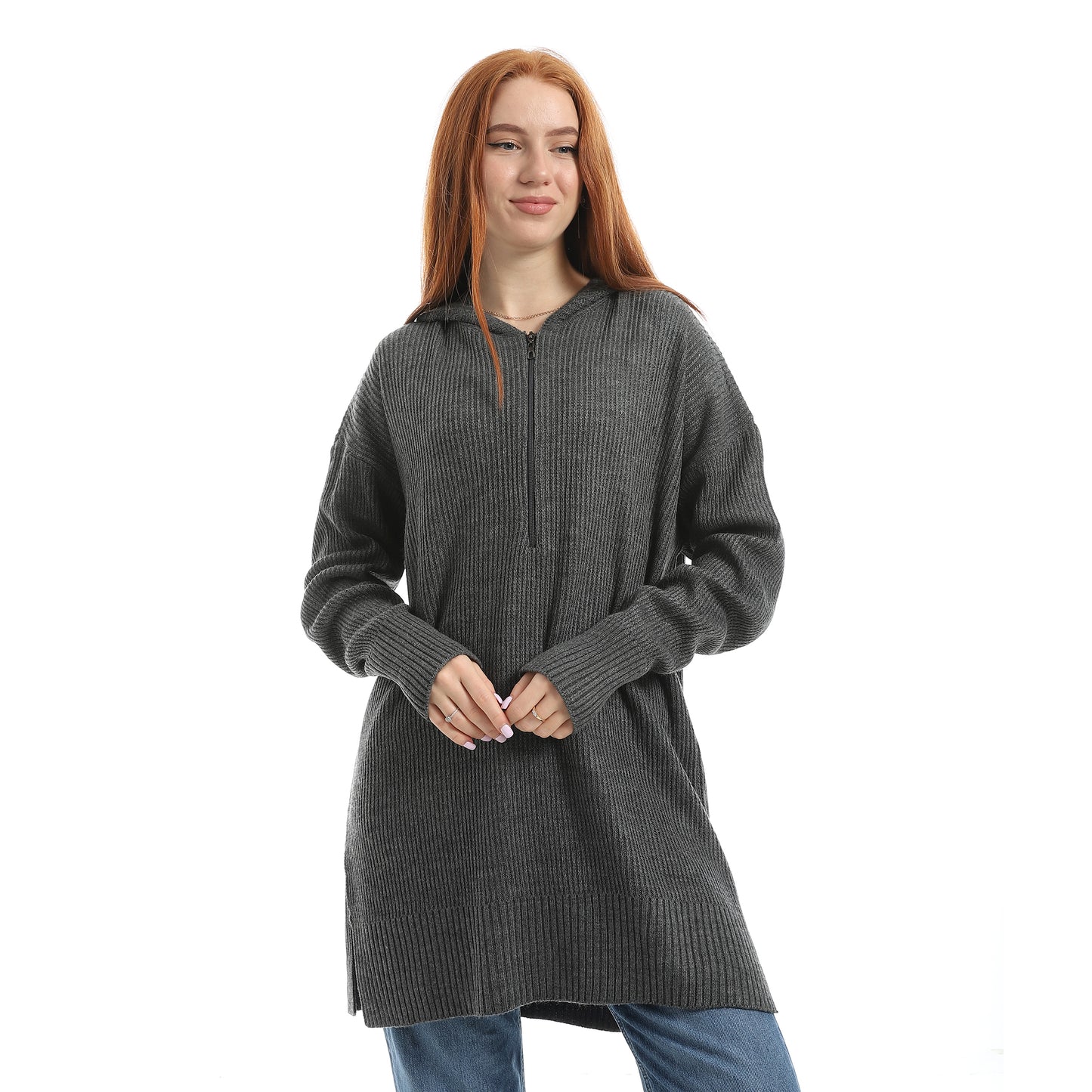 Cable Detail Midi Dress