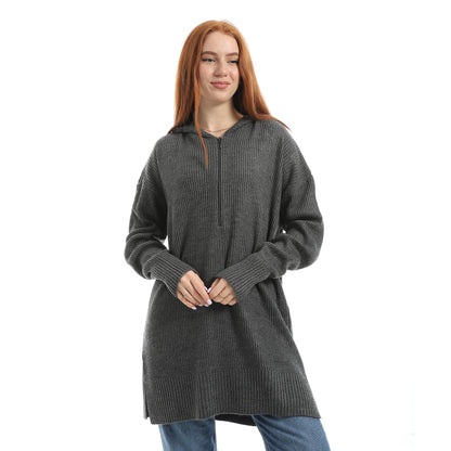 Cable Detail Midi Dress