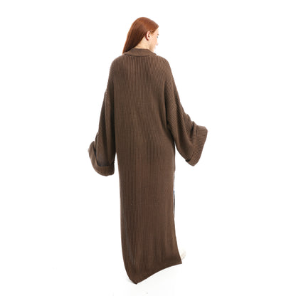 Oversized Mock Neck Maxi Dress