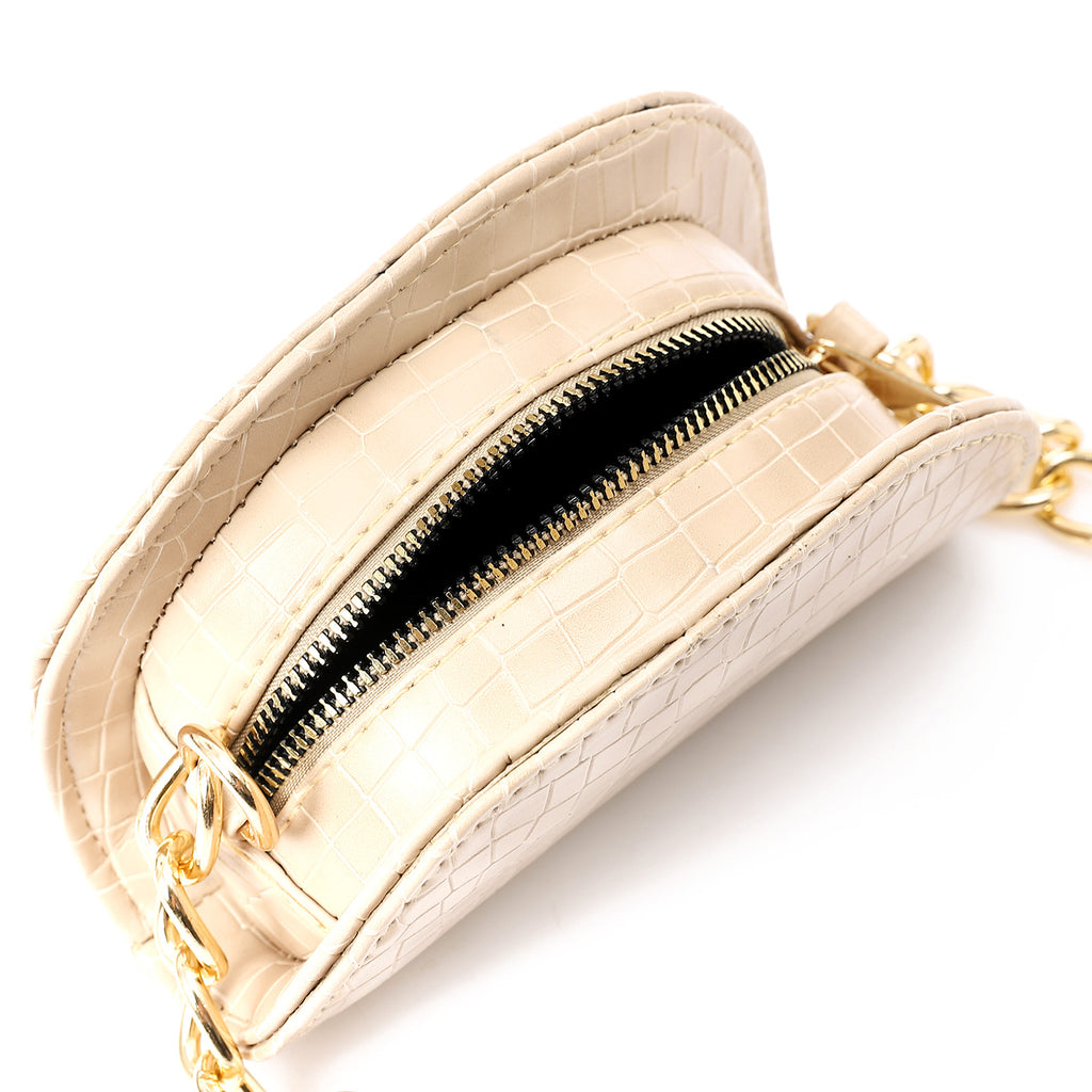 HAND TO CROSS MINI BAG HALF ROUND
