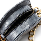 HAND TO CROSS MINI BAG HALF ROUND