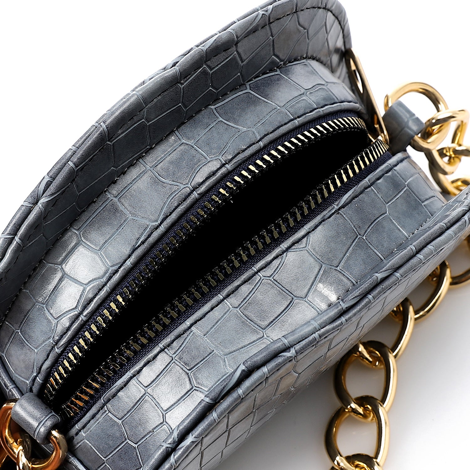 HAND TO CROSS MINI BAG HALF ROUND