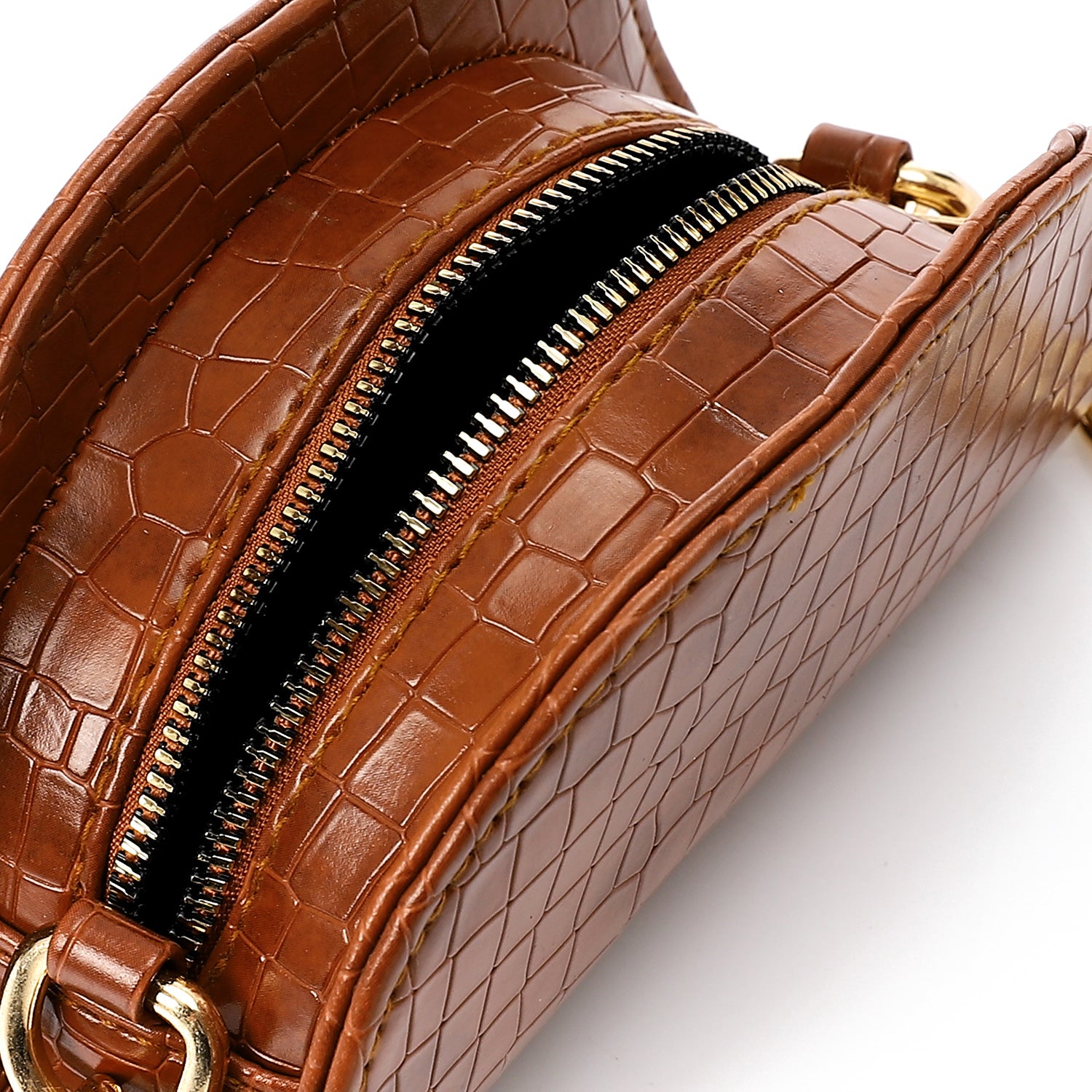 HAND TO CROSS MINI BAG HALF ROUND