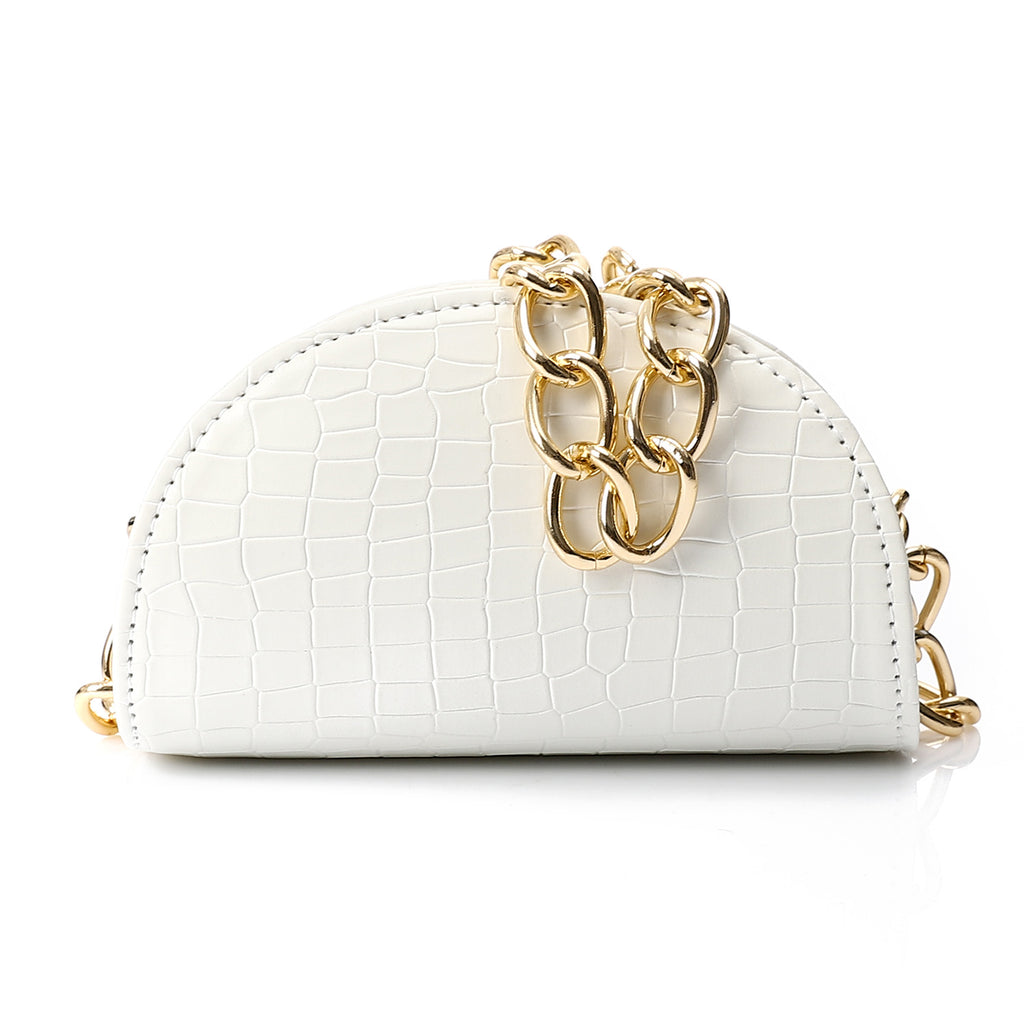 HAND TO CROSS MINI BAG HALF ROUND
