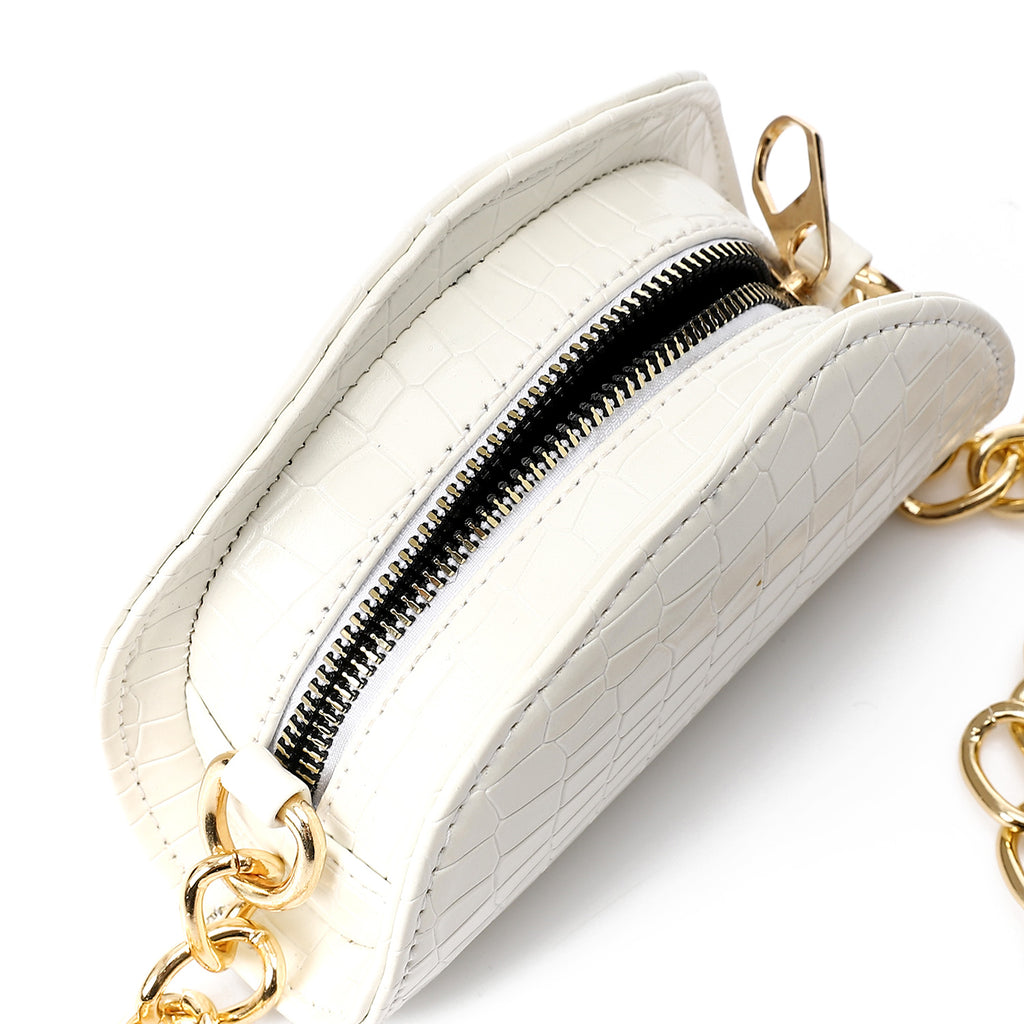 HAND TO CROSS MINI BAG HALF ROUND