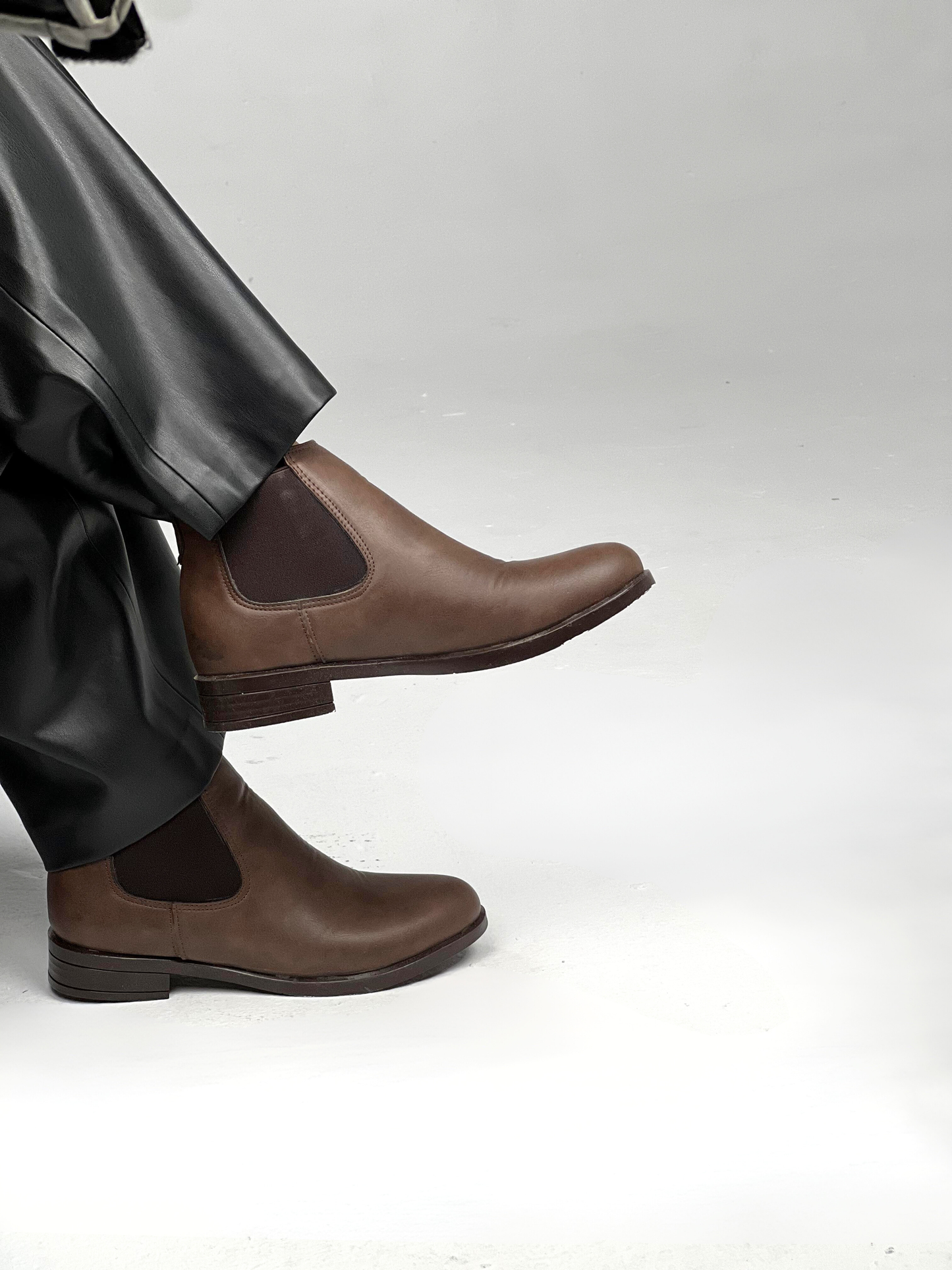 SEQWL square toe block heel ankle boots