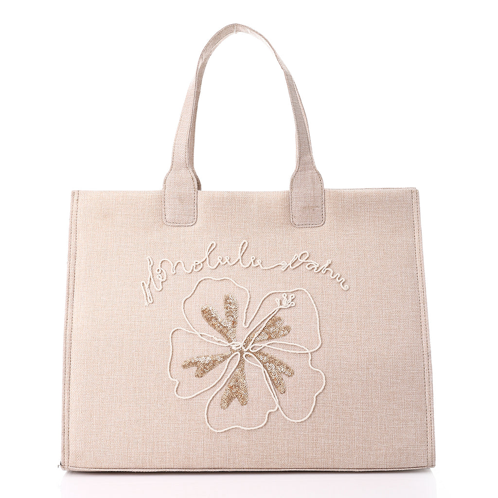Accessorize Large Beach Straw Tote Bag
